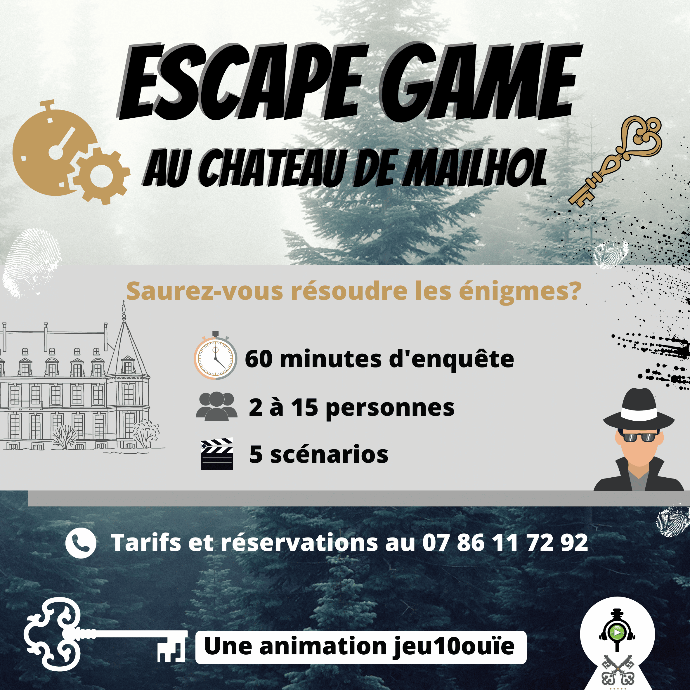 escape game enigme aventure château de Mailhol gaillac toulza 