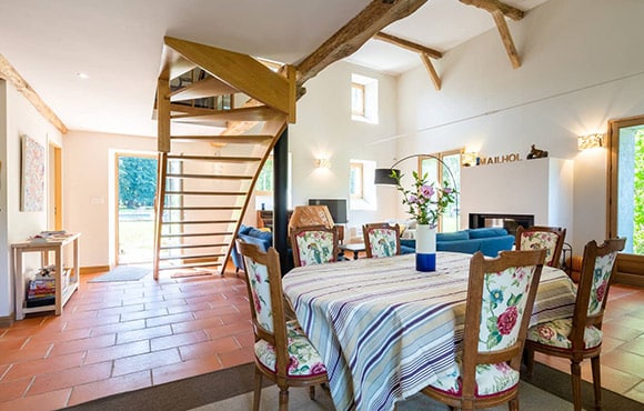 château de mailhol - salle à manger vue d'ensemble